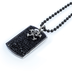 Stainless Black Steel Skull Necklace