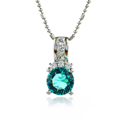 Paraiba en Plata de Ley .925 Collar