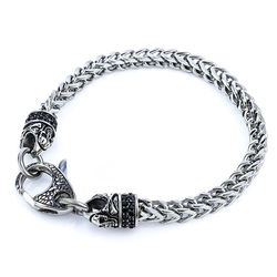 Stainless Steel Skull Bracelet