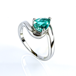 Engagement Solitaire Paraiba Ring