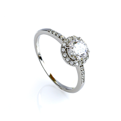 Solitaire Ring in 925 Sterling Silver 925