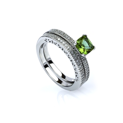 Doble Anillo de Plata Zultanita