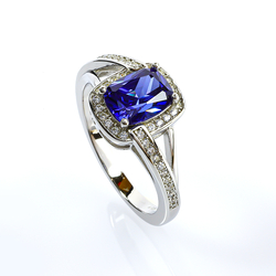 Tanzanite Sterling Silver Ring