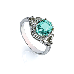 Alexandrite Sterling Silver Ring Fashion Ring