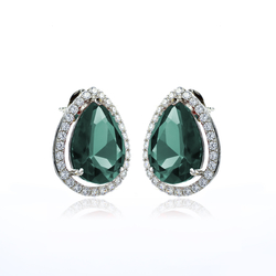 Alexandrite Earrings With 925 Sterling Silver