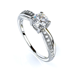 Sterling Silver Engagement Ring