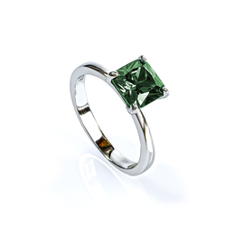 Alexandrite Princess Cut Stone Ring