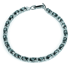 Brazalete de Alejandrita Gemas Pequeñas Ovaladas