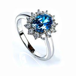 Sterling Silver London Blue Topaz Ring