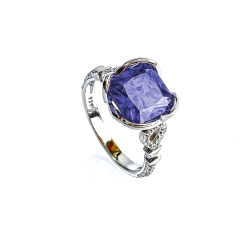 Anillo de Tanzanita Con Plata