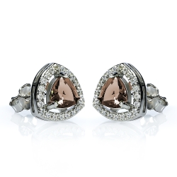 9 mm Zultanita Aretes de Plata