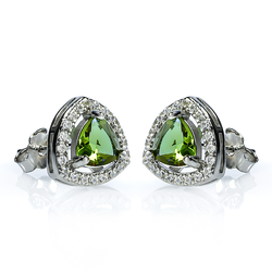 Sterling Silver Earrings with Zultanite