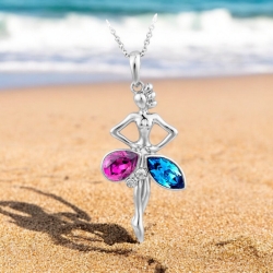 Lindo Collar de Bailarina con Cristales Swarovski