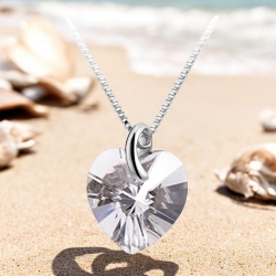 Corazón de Cristal Swarovski en Collar