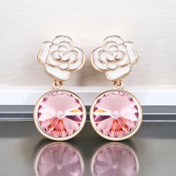 Divinos Aretes con Baño de Oro Rosa 18K