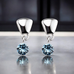 Aretes de Cristal Swarovski Azules