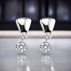 Aretes de Cristal Swarovski Blancas