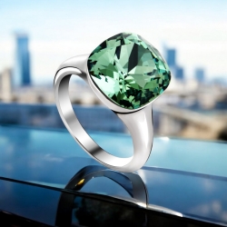Anillo de Cristal Swarovski Verde