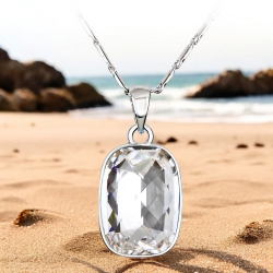 Collar de Cristal Swarovski Blanco