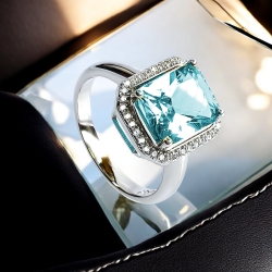 Anillo de Alejandrita Con Plata Cambia de Color