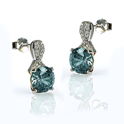 Alexandrite Pendant and Earrings Set