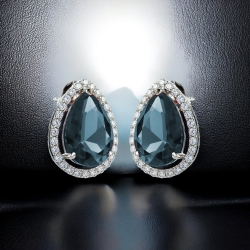 Alejandrita Aretes Con Plata Sterlina