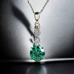 Juego de Alejandrita Corte Brillante Con Plata de Ley 925