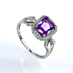 Alexandrite Sterling Silver Ring