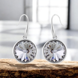 Aretes Redondos de Cristal Swarovski