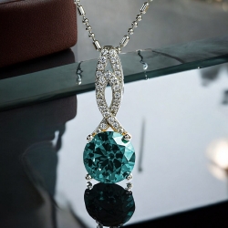 Juego de Alejandrita Corte Brillante Con Plata