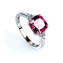 Ruby Fashion .925 Sterling Silver Ring