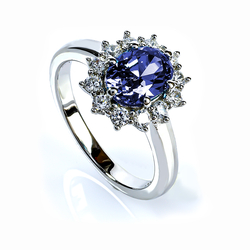 Sterling Silver Tanzanite Ring