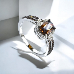 Anillo de Diamante Chocolate