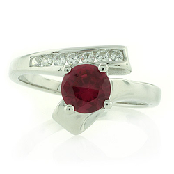 Sterling Silver Ruby Ring