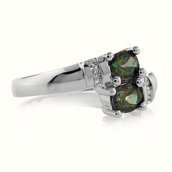 Mystic Topaz Silver Ring