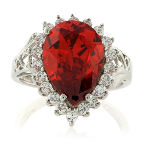 Anillo de Opalo de Fuego en Plata .925