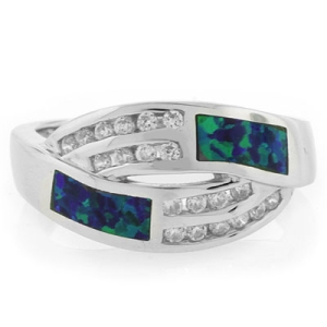 Opalo Australiano en Anillo de Plata