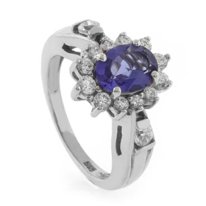 Magnífico Anillo de Plata con Tanzanita