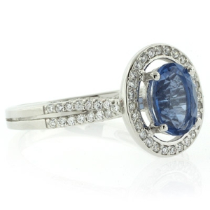 Anillo de Alejandrita Bicolor Azul a Morado