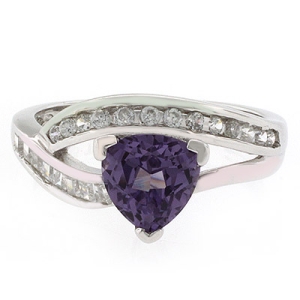 Anillo de Plata de Ley .925 con Alejandrita Bicolor