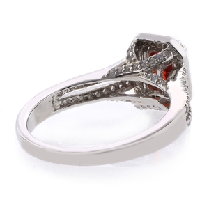 Hermoso Anillo de Plata de Ley .925 con Ópalo de Fuego