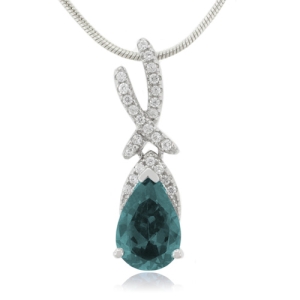 Dije con Alejandrita Bicolor en Plata de Ley .925