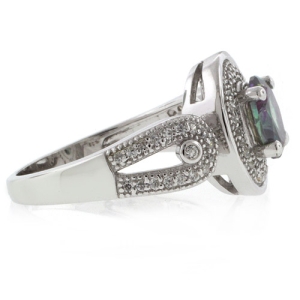 Anillo Lujoso de Topacio Mistico en Plata .925