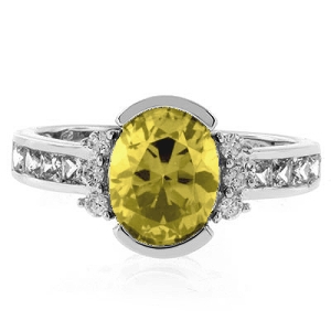Hermoso Anillo de Citrina en Plata .925