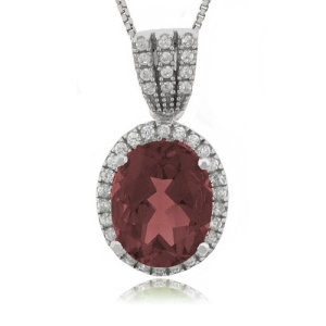 Dije de Zafiro en Plata de Ley .925