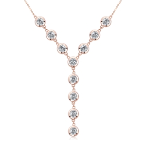 Collar de Cristales Swarovski con Baño de Oro Rosa de 18K