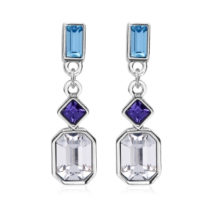 Aretes de Cristal Swarovski Blanco