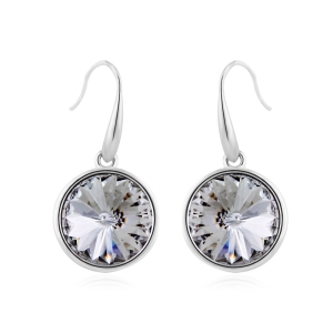 Aretes Redondos de Cristal Swarovski