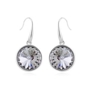 Aretes Redondos de Cristal Austriaco
