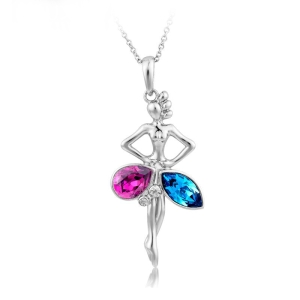 Lindo Collar de Bailarina con Cristales Swarovski